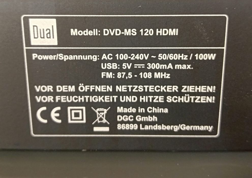 Player multimedia Dual – DVD / HDMI