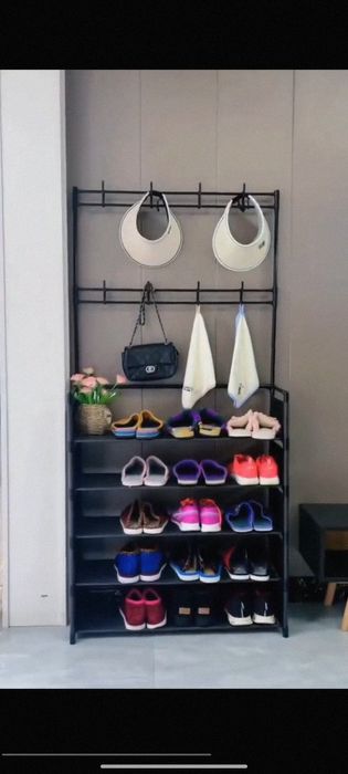 Pol kiyim ilgichi, poyabzal uchun tokcha bilan, 5 tokcha

 Zamin uchun