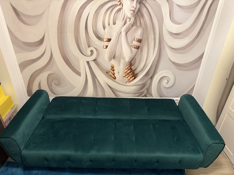 Vand Canapea extensibila stofa(catifea) 3 locuri