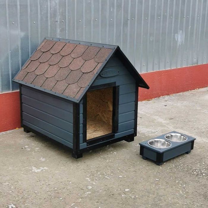 Cusca Caine Izolata Gri Antracit cu Extra Profile Metalice GHIDUS