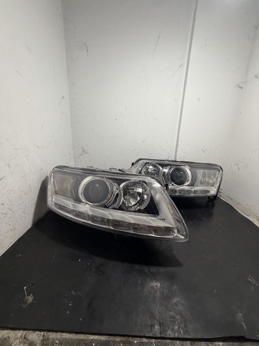 Far dreapta Audi A6 C6 Facelift far stanga Audi A6 C6 facelift faruri Audi a6 C6 facelift xenon