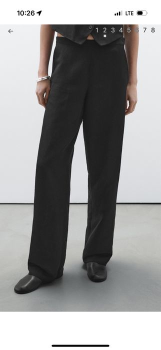 Ленен панталон Massimo Dutti