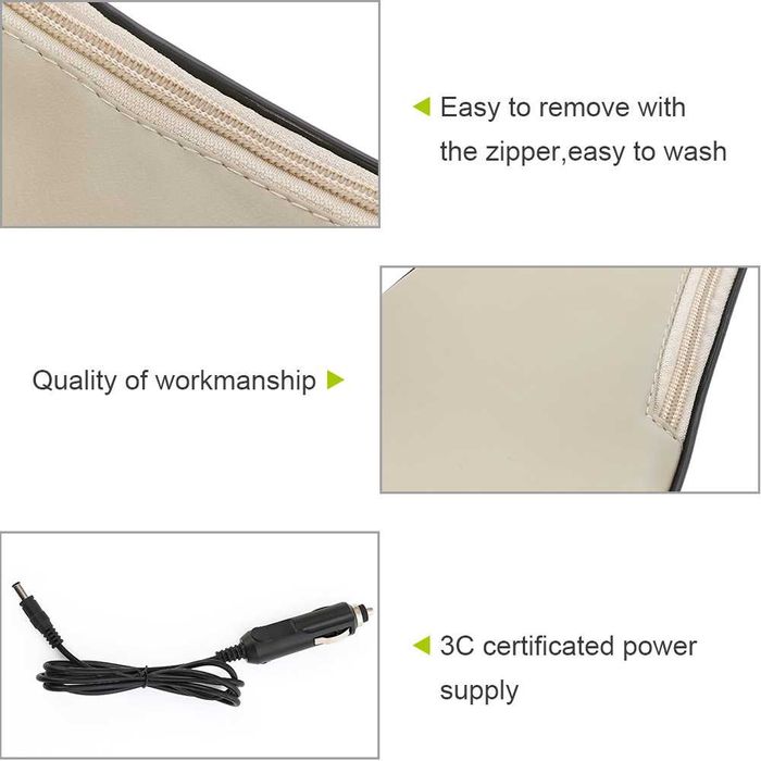 6Д Шиацу масажор за цяло тяло гръб крака врат ръце бежов