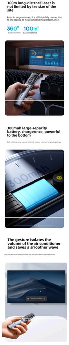 Baseus Orange Dot Ai Voice указка-презентер Радиус действия 100 метров