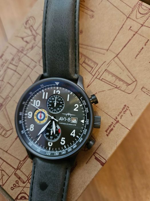 Ceas AVI-8 Hawker Hurricane Chronograph 42mm 5ATM