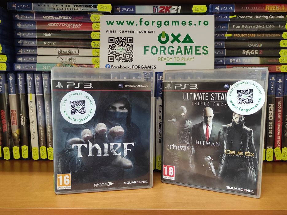 Vindem jocuri Thief PS3 Deus Ex  Hitman Ultimate Stealth Forgames.ro