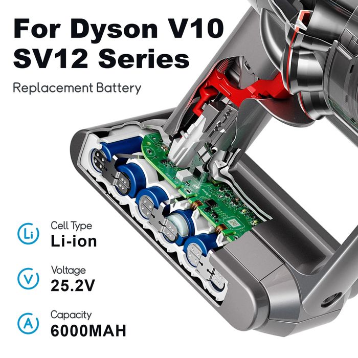 Dyson V10 батерия 6000Ah