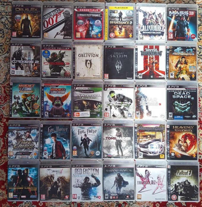 Лицензионные диски Playstation игры ps3
