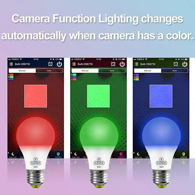RGB смарт LED крушка