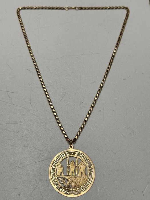 LANT + PANDANTIV AUR 14K - 51cm - Grecia - Vintage - 16.7g - 470lei/gr