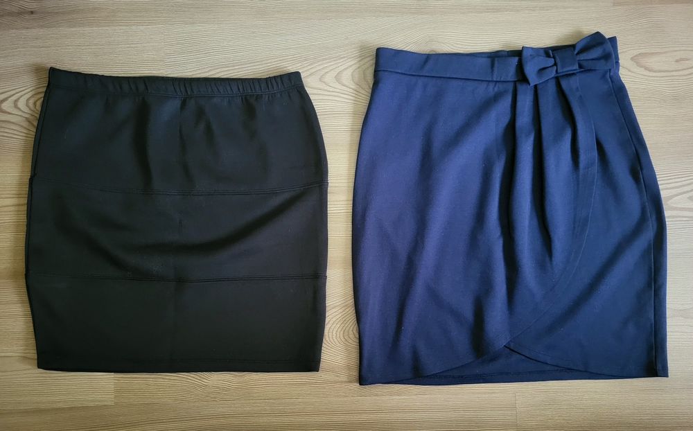 Lot 2 fuste scurte drepte office/casual