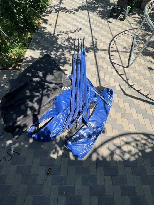 Trambulina copii. Diametru 300cm, plasa protectie laterala, scara acces.