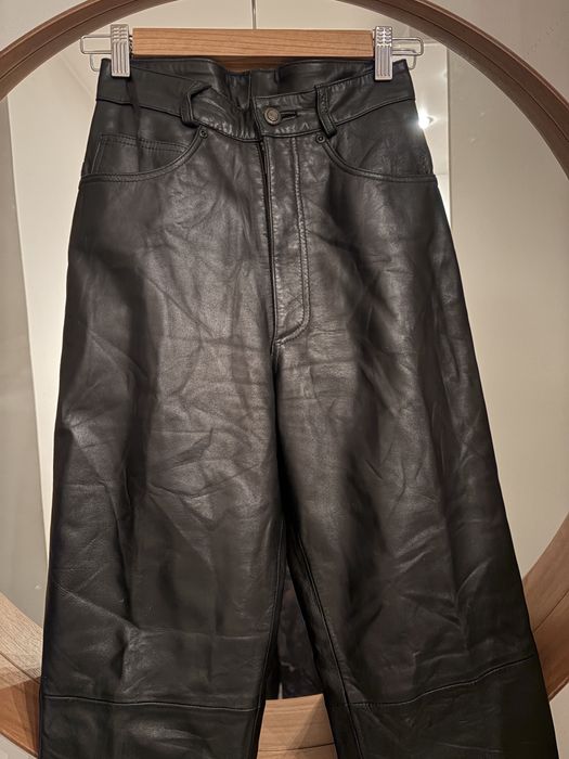 Pantaloni dama  Maddox piele naturala -34