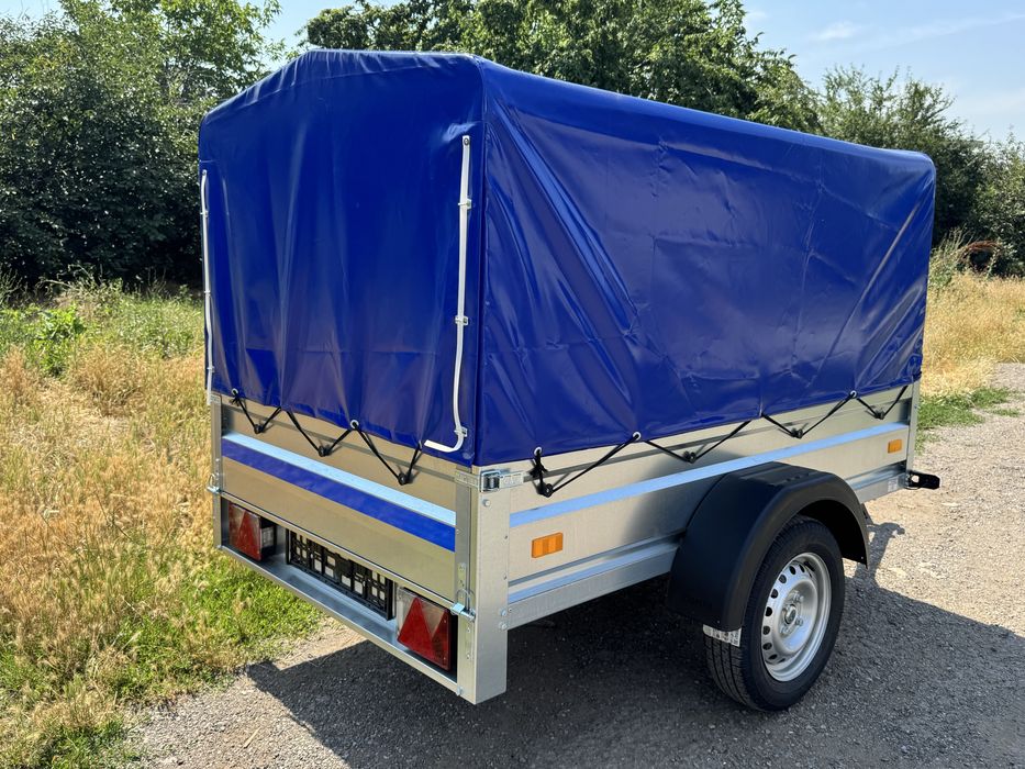 Remorca nouă 750 kg, 205x125 cm, CIV+RAR efectuat,  posibilitate RATE!! Preț redus!!
