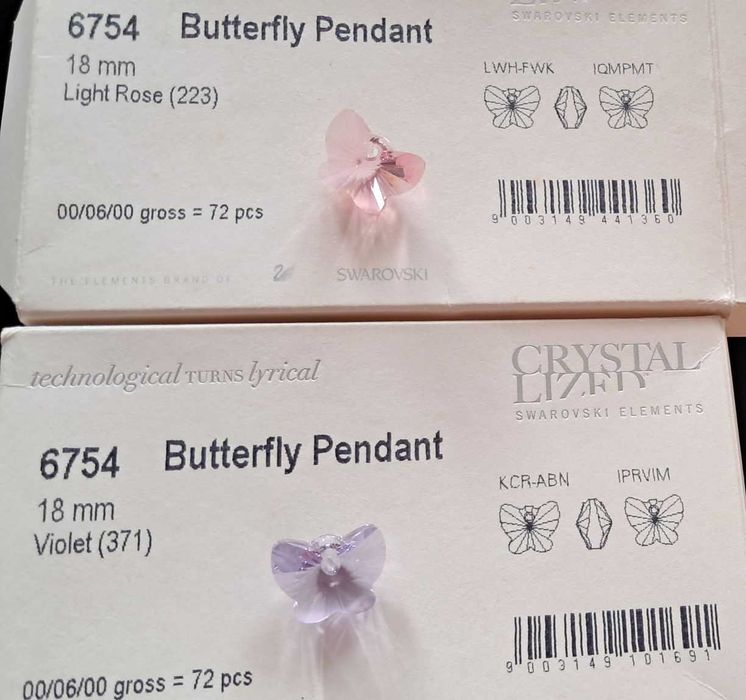 Swarovski Elements кристални пеперуди