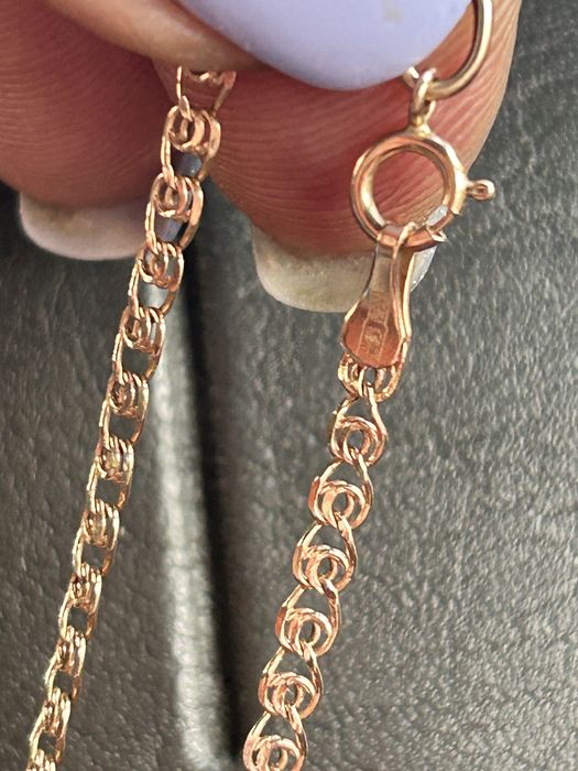 Цепь красное золото 585