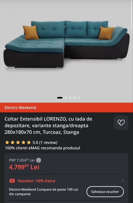 Canapea extensibila