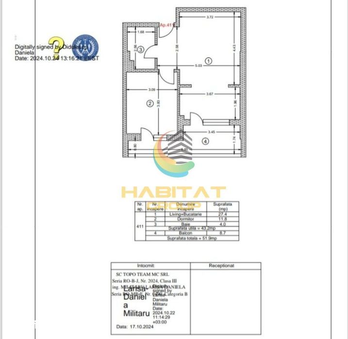 Apartament 2 camere- 52mp- Str. Biruintei/Metrou Berceni — fotografia 1