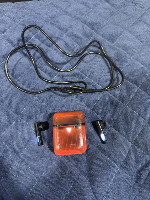 Casti Wireless Gaming LIVP cu Anulare AI a Zgomotului,Lumini RGB