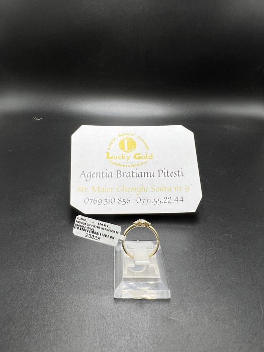 Inel aur 14k 1,18 gr marimea 8/48 cod 23028