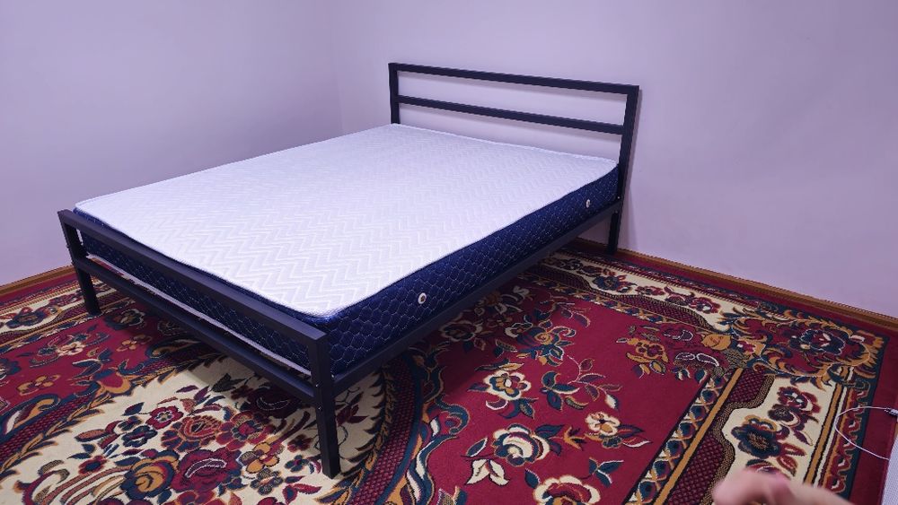 АКЦИЯ.Двуспальная кровать. Металлическая кровать.Kravat