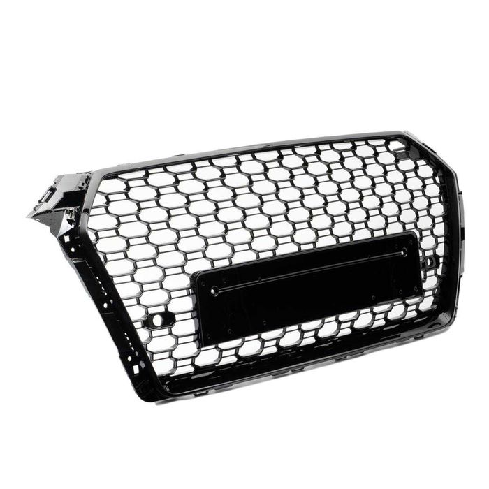 Grila fara emblema Audi A4 B9 negru lucios (15-19) PDC