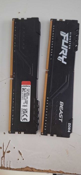 RAM памет 16GB (2x8GB) DDR4 2666MHz Kingston FURY Beast CL16