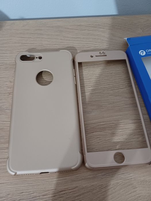 Set Husă IPhone 7 Plus folie protectie ecran