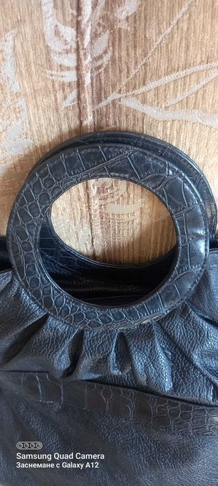 Голяма,дамска чанта-естествена кожа