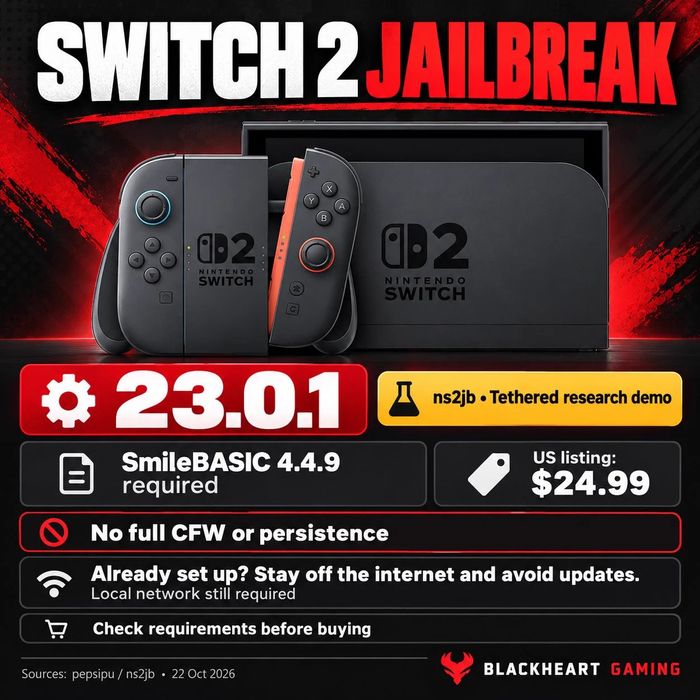 Nintendo switch 2 impecabil jailbrak