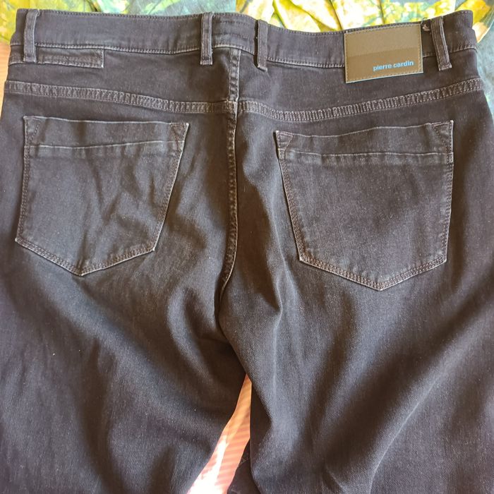 Дънки Пиер Карден,тъмносини,талия 50см,крачоли 102 см,памук