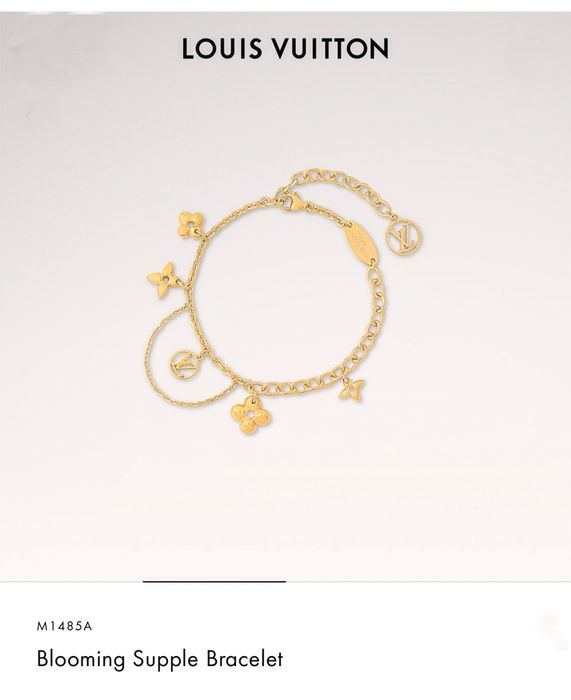 Позлатени обеци Blooming collection by Louis Vuitton”