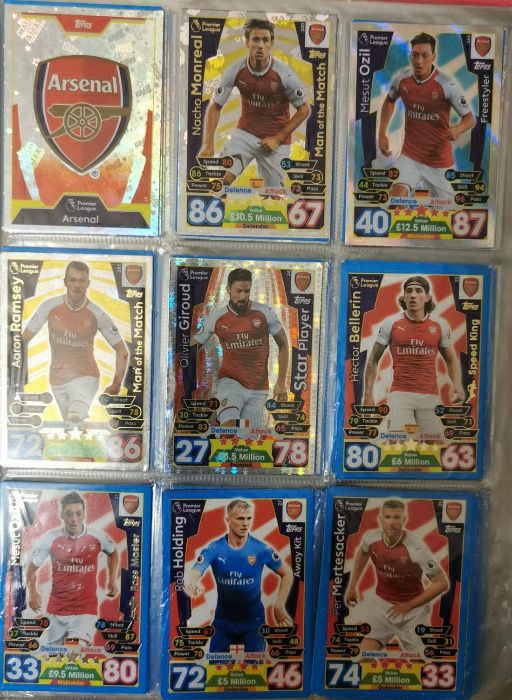 Colectie cartonase fotbalisti 2017/2018