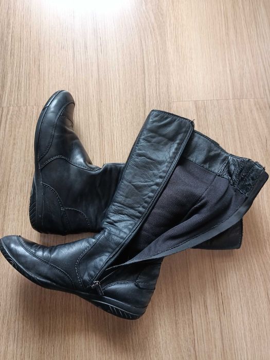 Cizme dama din piele naturala, Head, negru, 38