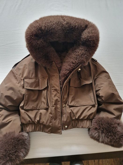 Дамско яке с пух