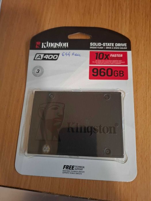 Solid State Driver , SSD, Kingston A400, 960GB, 2,5inch, SATA III SA400S37 960G