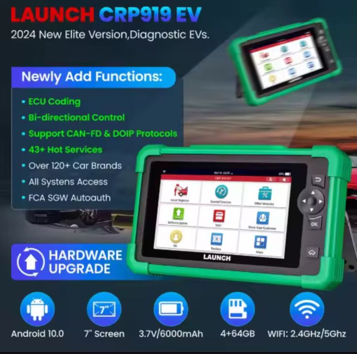 Tester/Diagnoza Launch x431 CRP919EV Original pentru Full Electrice