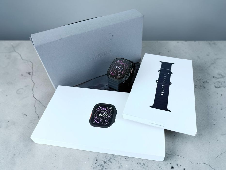 Apple Watch Ultra 3 49mm Cellular Black Titanium Black Ocean Band Гаранция!