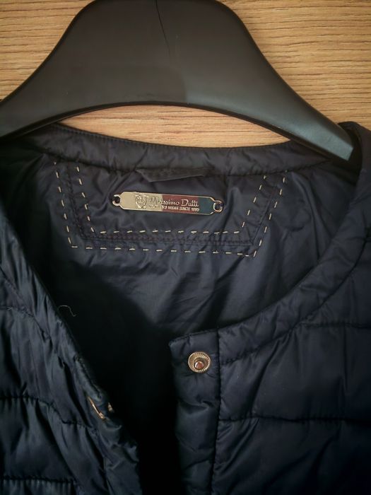 Олекотено черно яке Massimo Dutti