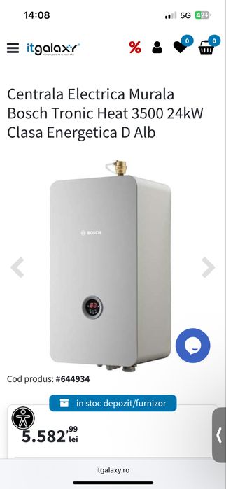 Centrala Electrica BOSH Tronic Heat 3500 24 kW