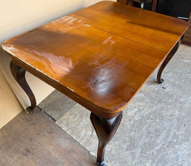 Masa Extensibila Vintage din Lemn; Masa Stil cu blat 140x100 cm