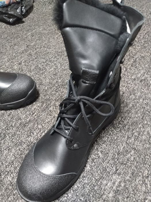 Берцы зима кожаные