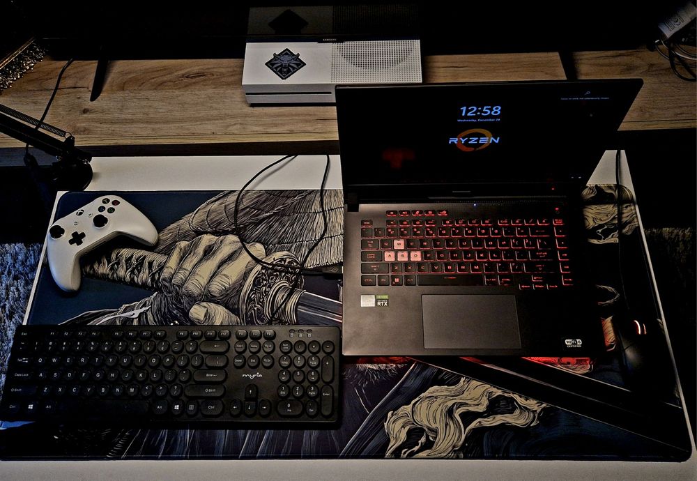 Deskmat Samurai Edition – Covoraș Gaming Premium 900×400 mm, Anti-Slip