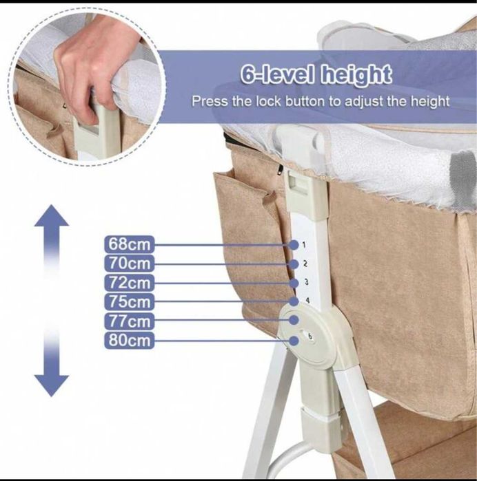 Бебешка кошара на колела в различни цветове