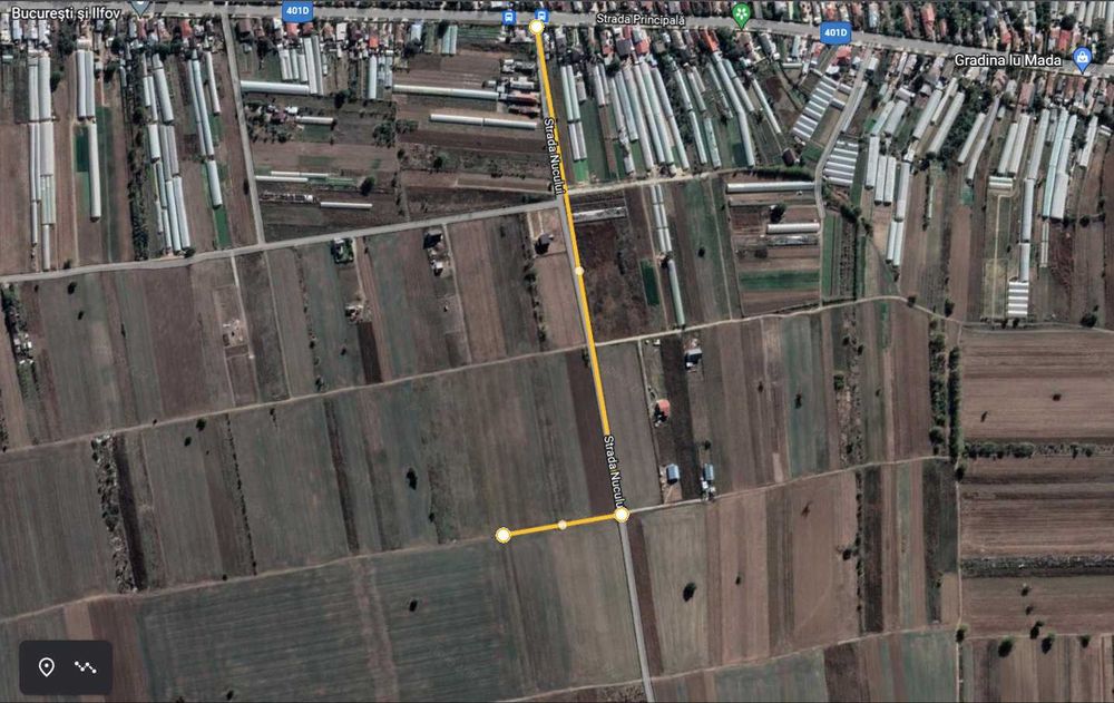 Teren intravilan 3492m2-în Jud. Ilfov, Com. Copăceni, Str. Nucului