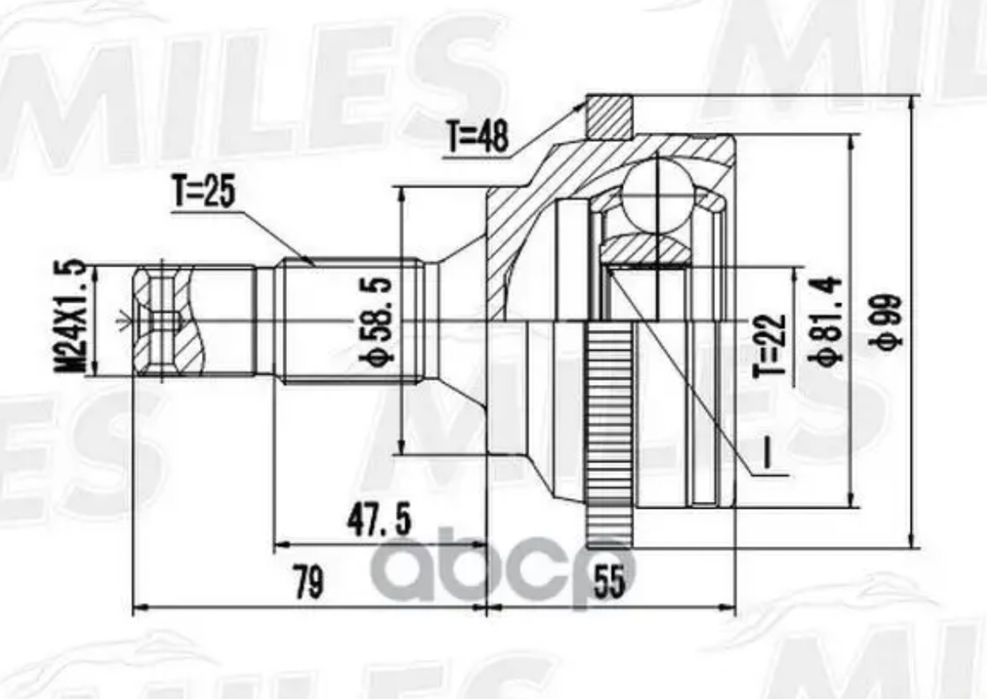 Шрус на Пежо 206 1.6