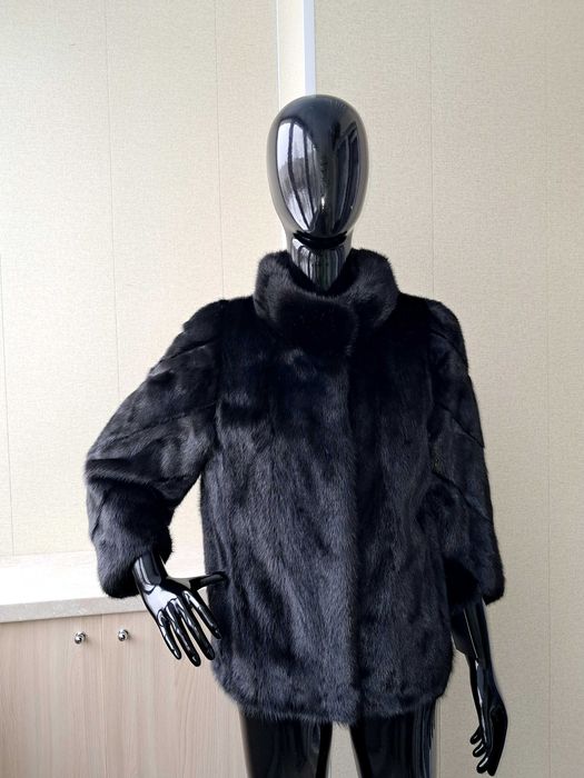 Haina din blana naturala de vizon/nurca de LUX