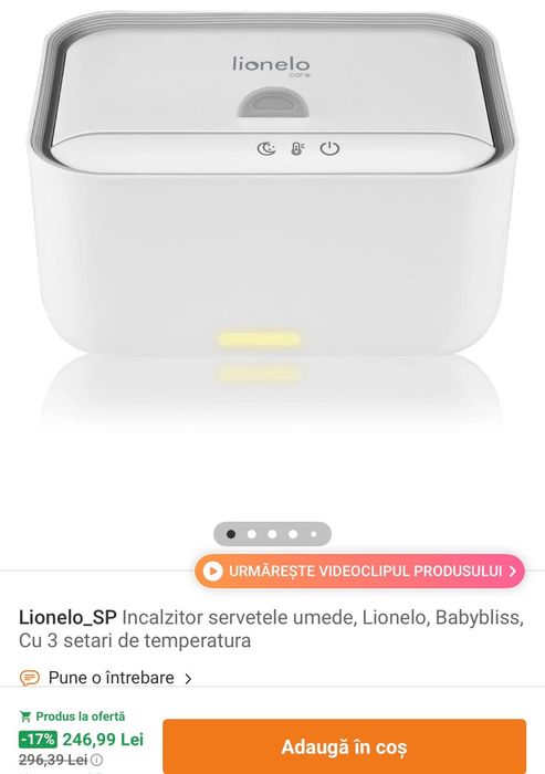 Aparat de incalzit servetele umede LIONELO