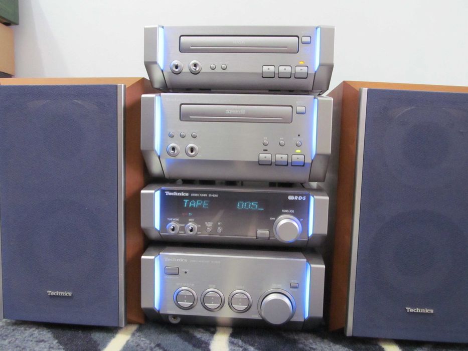 Technics linie audio  cu boxe mini , obiect de colectie , vintage