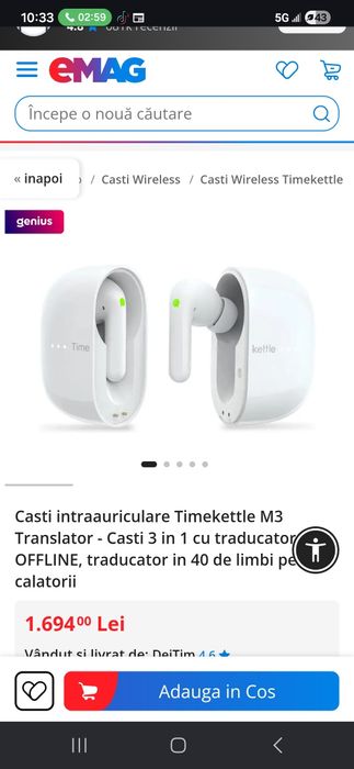 Vand Casti TIMEKETTLE m3